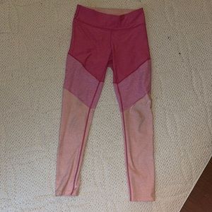OUTDOOR VOICES Pink Block Leggings - SIZE S